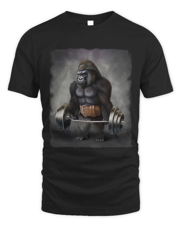Gorilla Muscle Training with Barbell Shrug Bar Fitness Gym 1