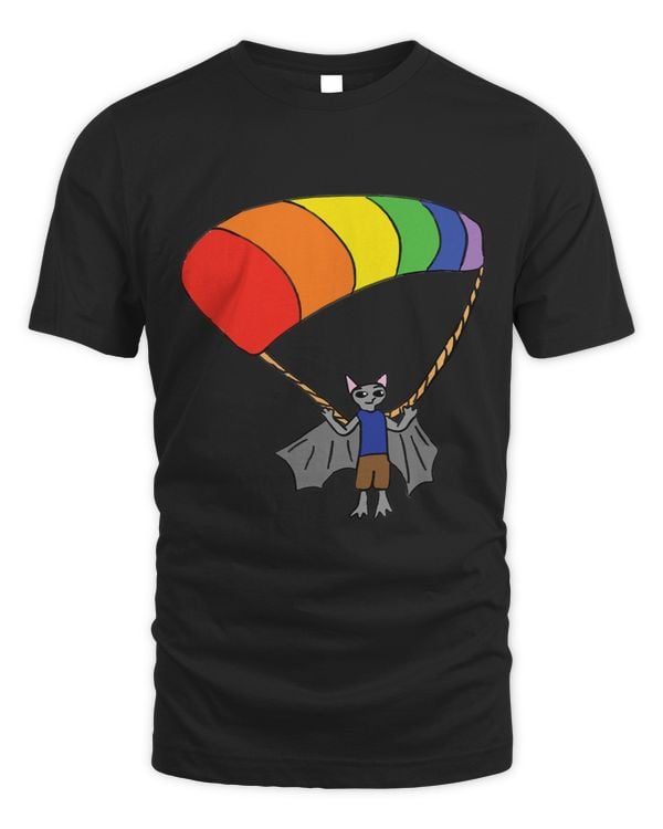Bat Parasailing Rainbow Dressed Animal