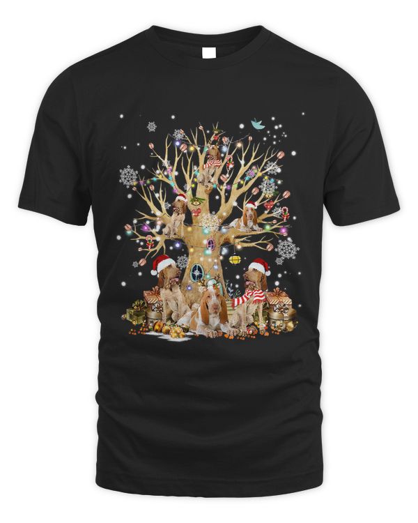 Bracco Italiano Christmas Tree Lights Xmas Pajama Dog 283
