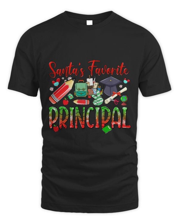 Santas Favorite Principal Apple Pencil Christmas Pajama