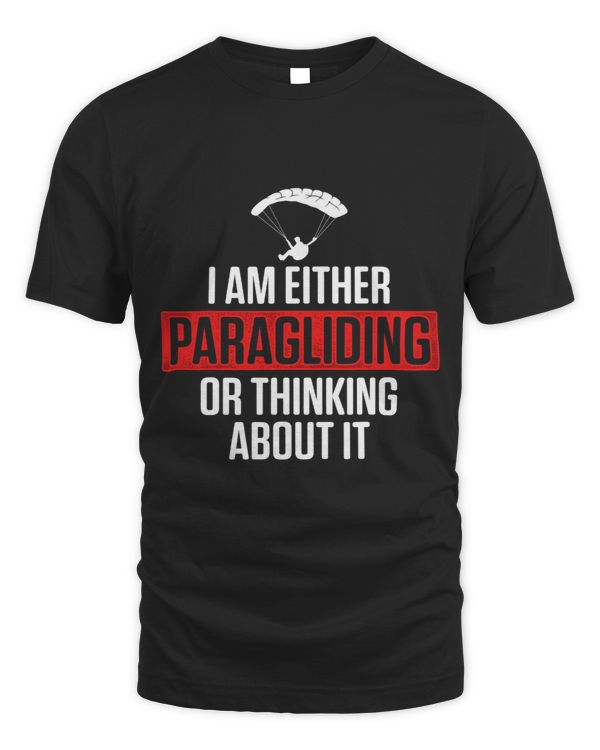 Paraglider Thinking About Funny Paragliding Paramotor