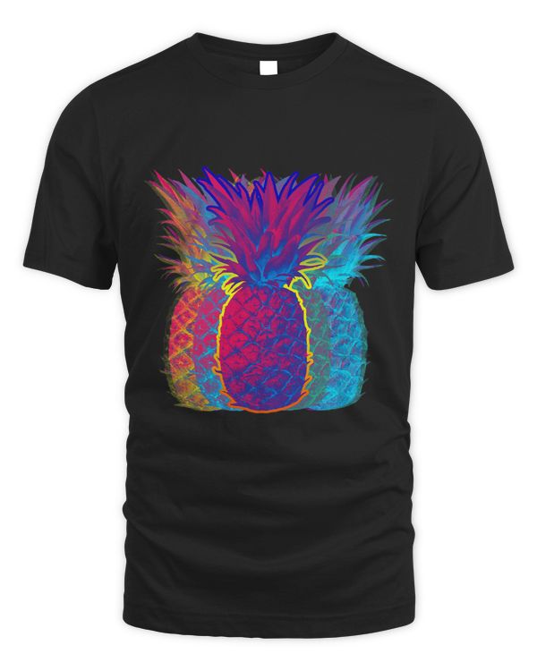 Pineapple Rave Funny EDM Colorful Pine