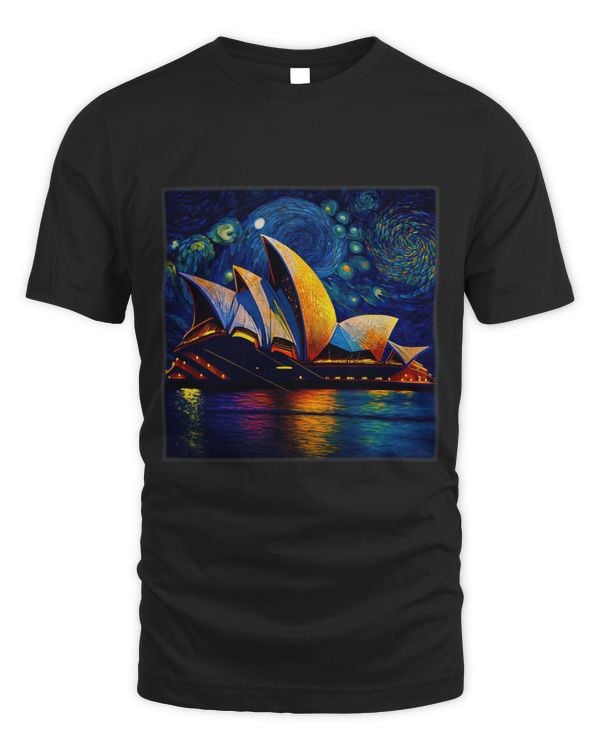 Surrealism Starry Night Sydney Opera House