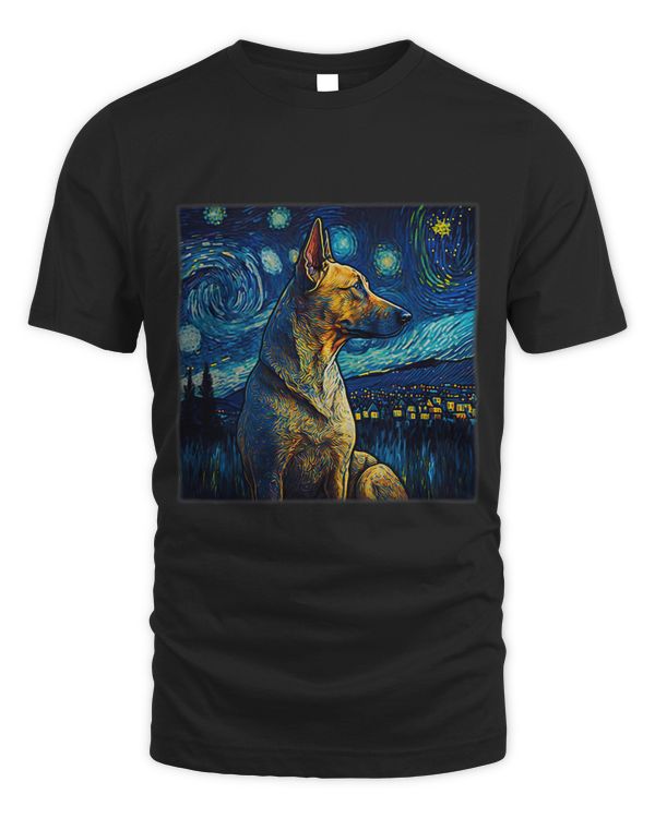 Surrealism Starry Night Thai Ridgeback dog 1