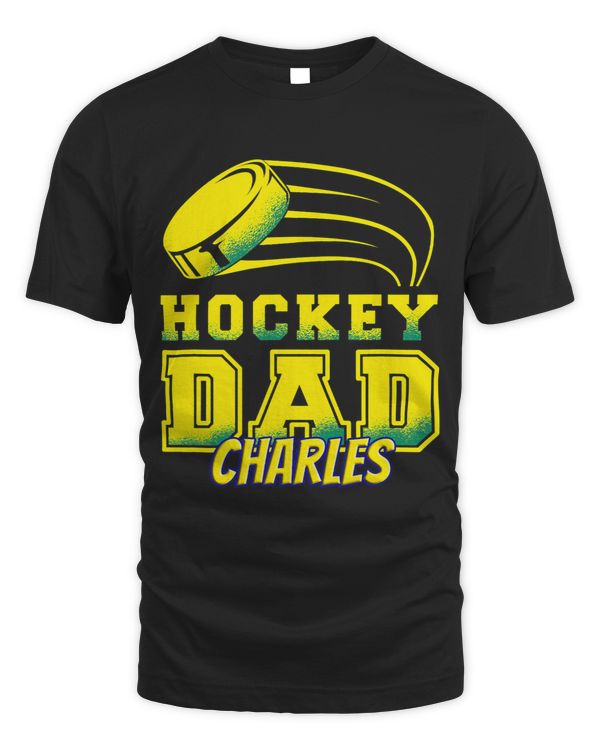 Charles Hockey Dad With Puck Mens