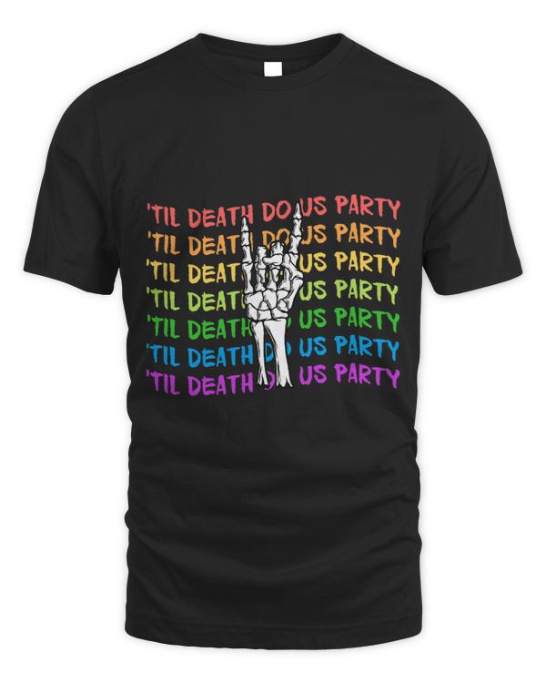 Til Death Do Us Party Rock Hand Groovy Bachelorette