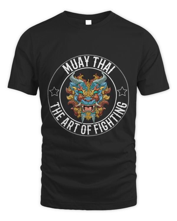 Muay Thai Art Of Fighting Fu Dog Head