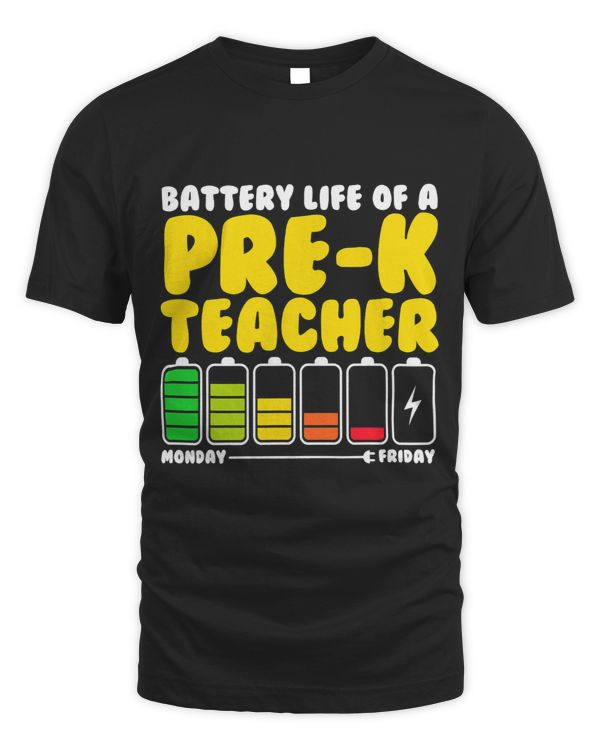 Battery Life Of A Pre-K Teacher Back To School Kid Student