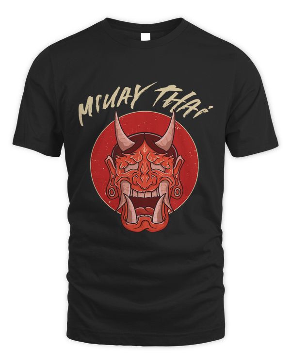 Muay Thai Art Vintage Oni Demon Hannya Mask