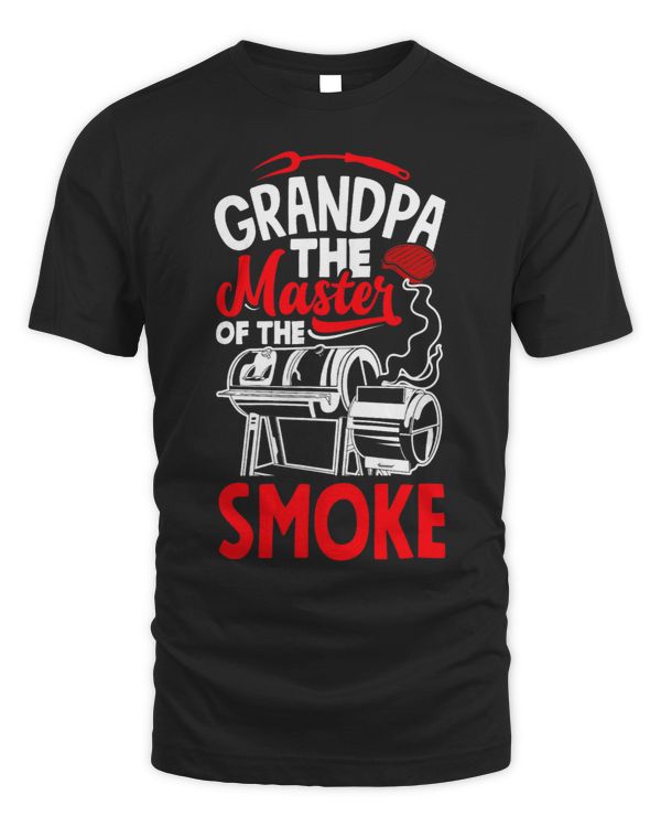 Grandpa The Master Of Smoke Fathers Day BBQ