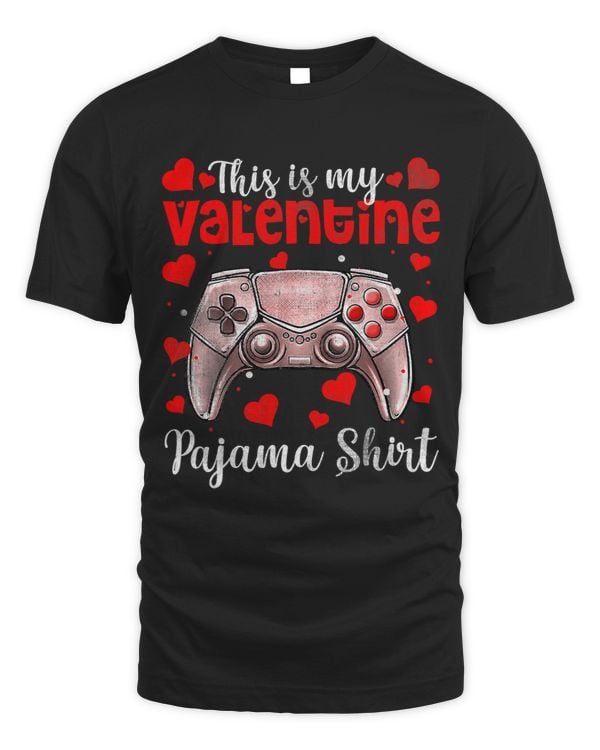 Valentines Day Video Games This is My Valentine Pajama Shirt 184