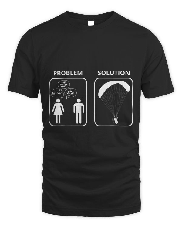 Mens Funny Paramotor Tshirt blah blah blah