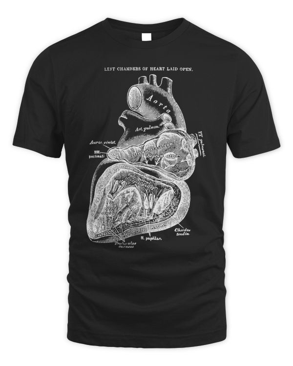 Left Chamber of the Human Heart Anatomy Tee