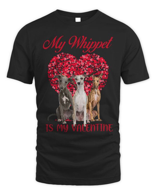 My Whippet Is My Valentine Dog Lover Valentines Day 258