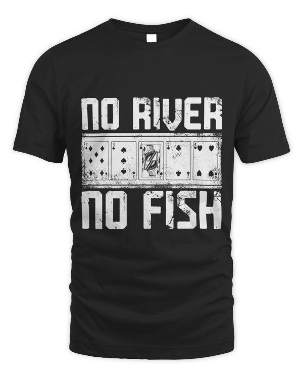 Poker Cards Vintage No River No Fish