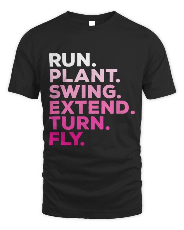 Pole Vaulter Run Plant Swing Extend Turn Fly Pole Vault