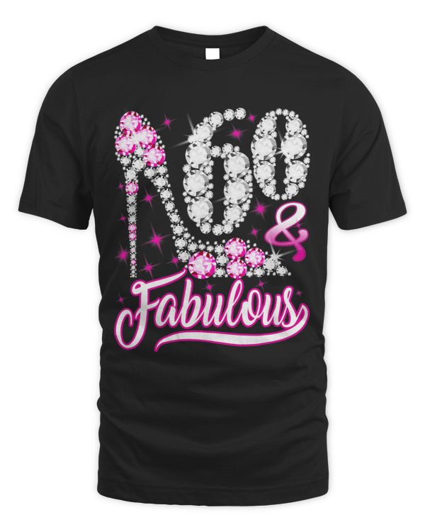 60 Years Old Gifts 60 Fabulous 60th Birthday Pink Diamond