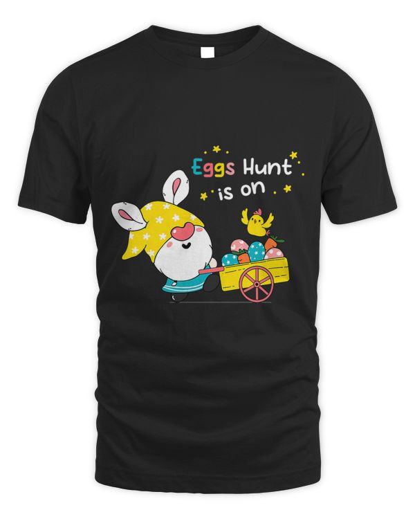 Egg Hunt Is On Bunny Gnome Happy Easter Day Eggs Hunting