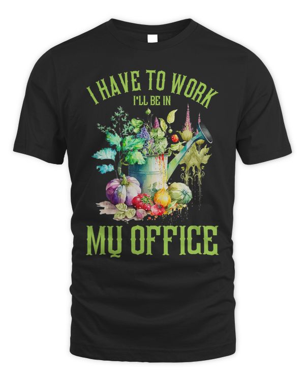 I’ve To Work Ill Be In My Office Watercolor Floral