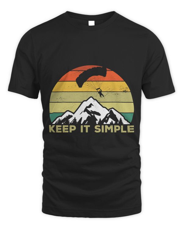 Keep It Simple Graphic Paragliding Paraglider Parachute 3