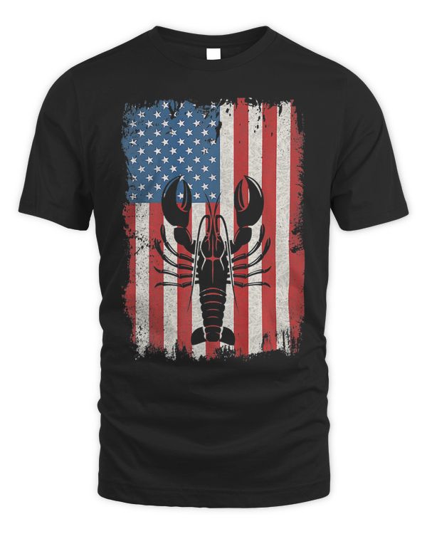 Crawfish Boil Craw Fish American Flag Mardi Gras Lobster