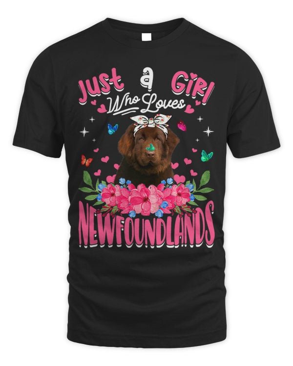 Cute Dog Lover Just A Girl Who Loves Newfoundlands Dog