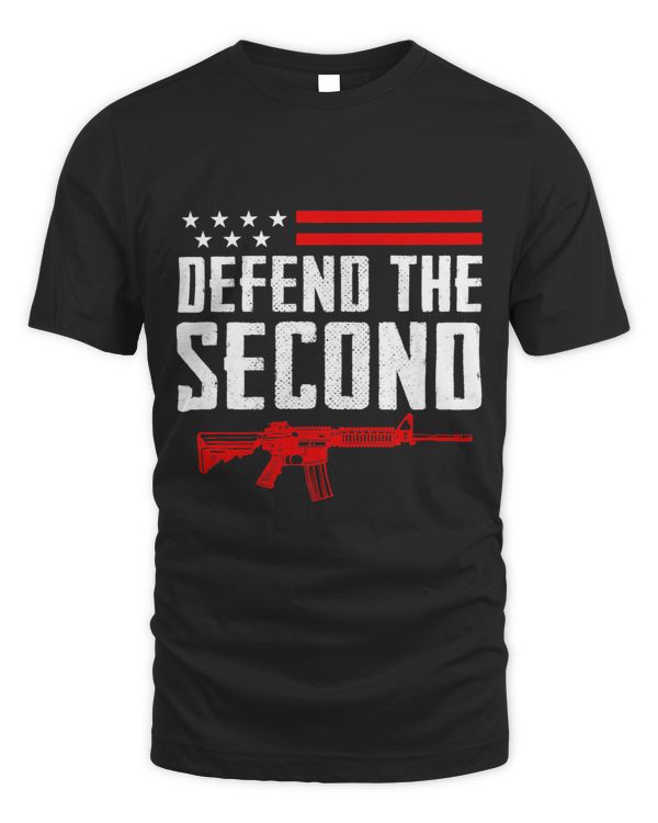 Defend The Second Amendment Pro Gun USA AR15 Rifle 2A
