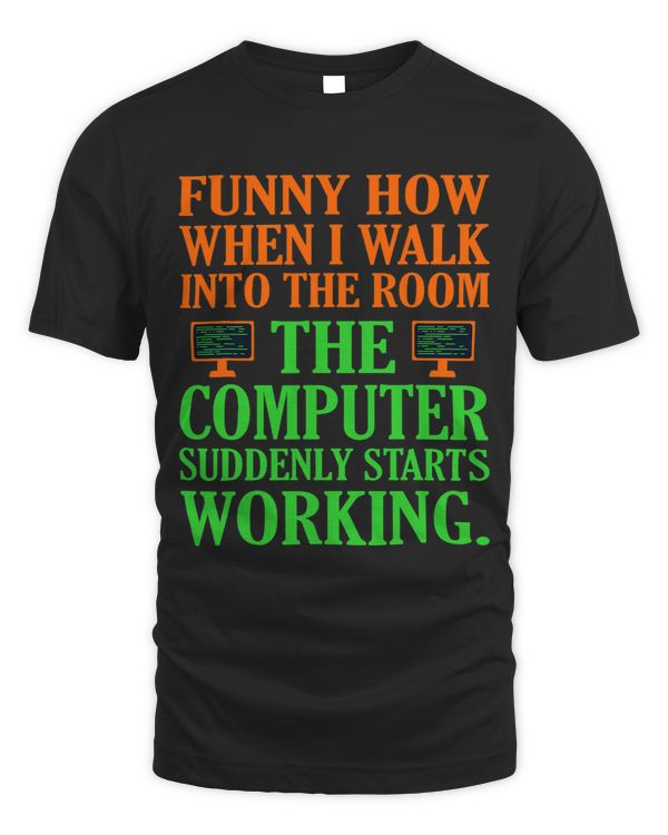 Computer Starts Working Software Programmer IT Tech Graphic
