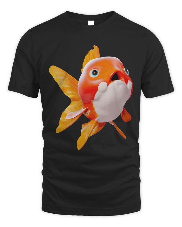 Cute Japanese Goldfish Cartoon Style Vector