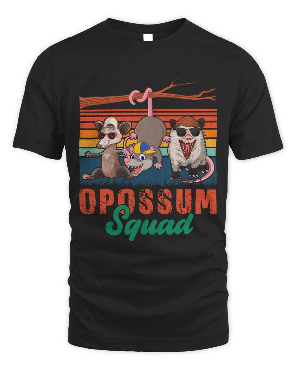 Vintage Retro Opossum Squad Three Opossums Sunglasses Lover