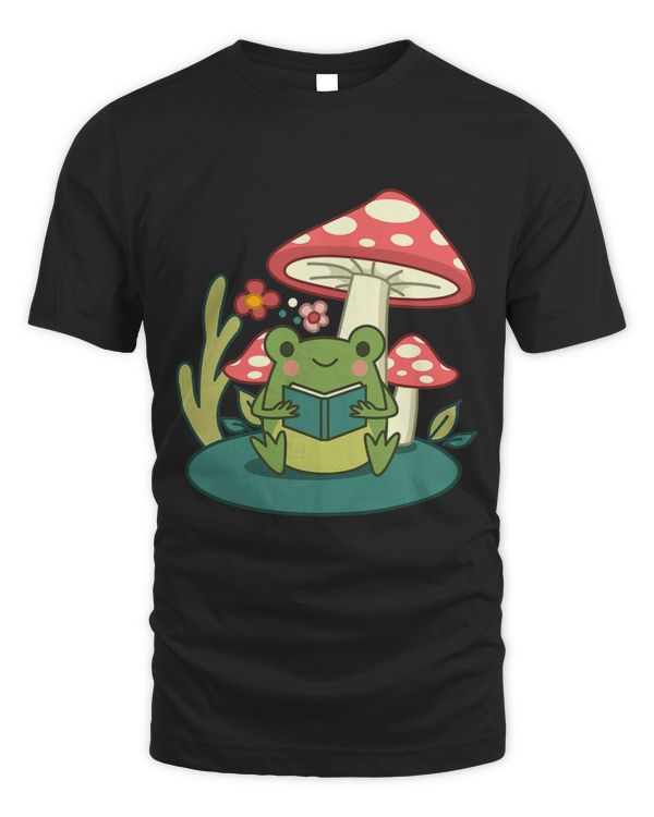Cottagecore Mushroom Forest Toad Goblincore Mycology Morel