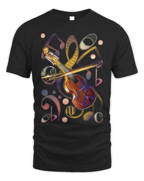 Violin With Notes Design for Violin Player and Musicians 230