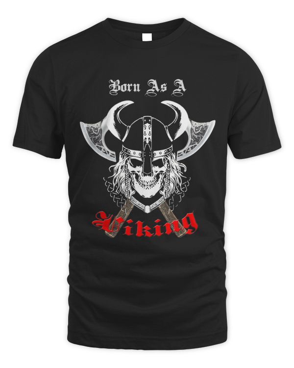 Vikings Skull Born As A Viking