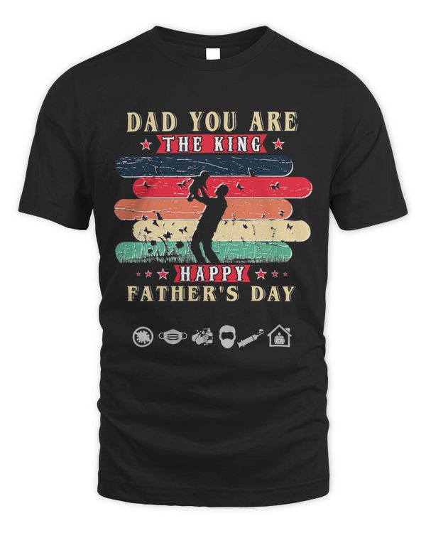 Mens Dad You are The King Fathers Day Plus Size Graphic Tee