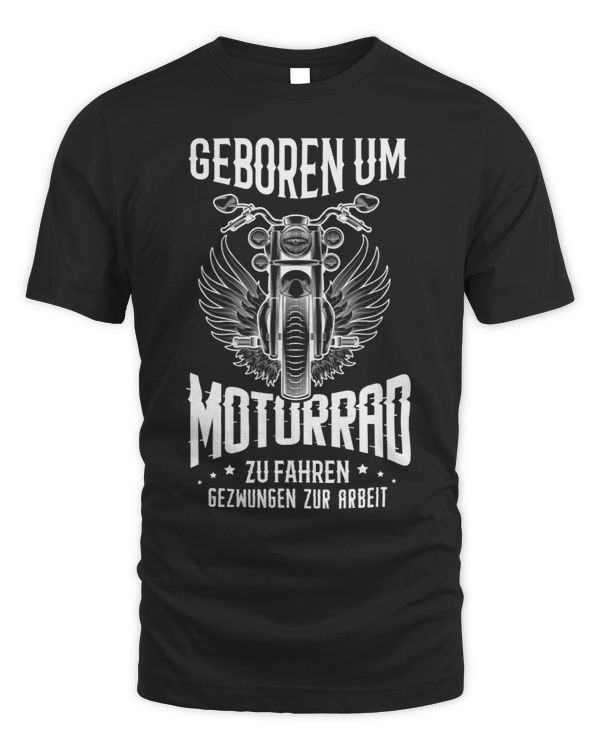 Motorcycle motif cool motorcyclist mens saying