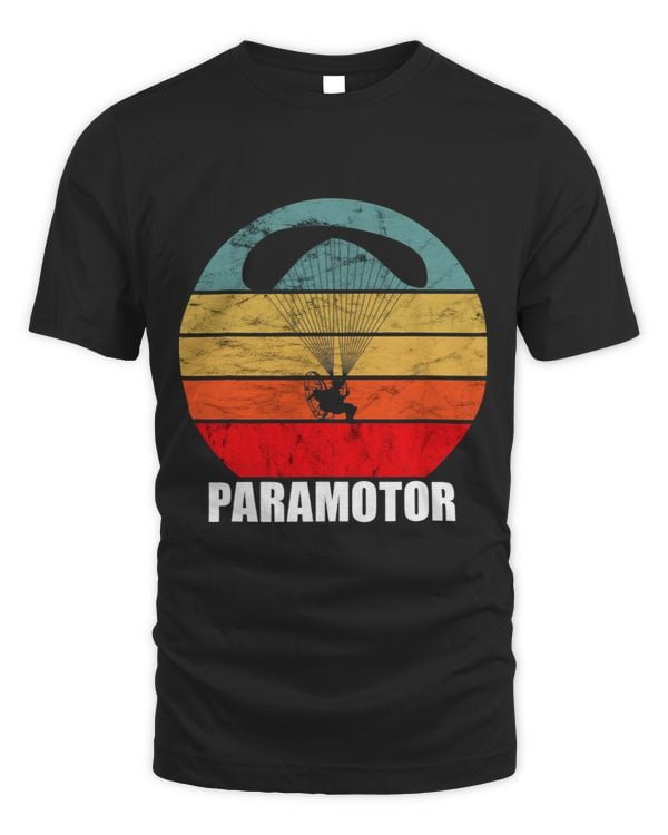 Paramotor Paramotoring Vintage Retro Parachute Paragliding