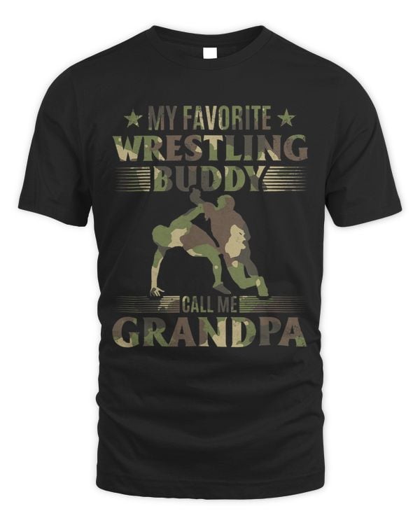 Mens Wrestling I My Favorite Wrestling Buddy call me Grandpa