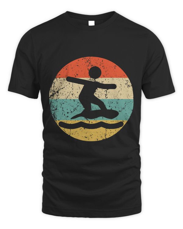 Skimboarding Retro Skimboarder Icon