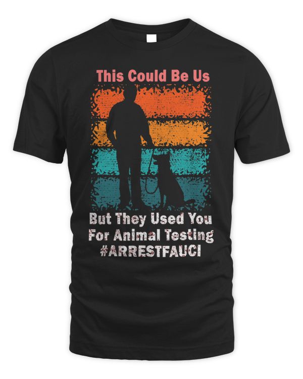 Arrest Fauci Vintage Sunset Puppy Pet Dog Lover Anti Fauci