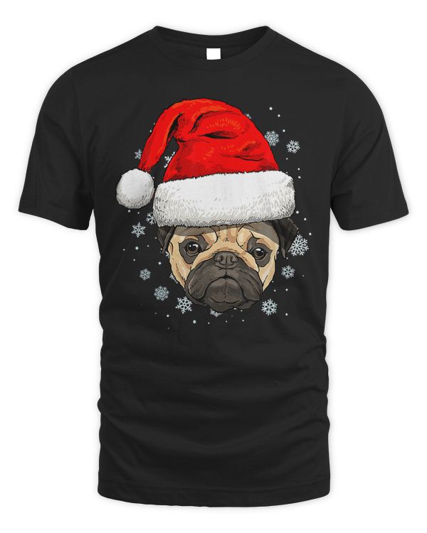 Pug Lover Santa Hat Christmas Boys Girls Xmas 204 Pugs Dog