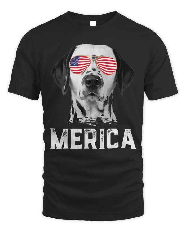 Funny Dalmatian Merica Funny Dalmatian Puppy Dog Lover USA American Flag 141 Dalmatian Lover Dalmatians Dog