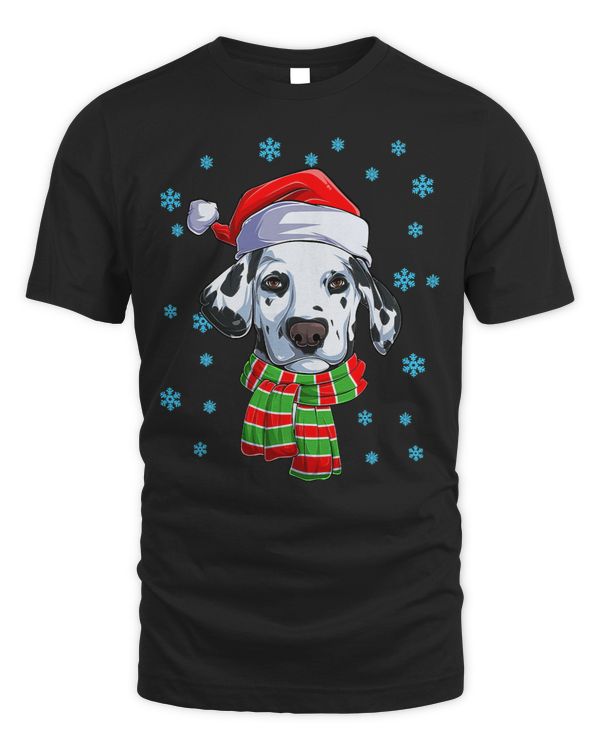Funny Dalmatian Christmas Dalmatian Hat Santa Xmas 138 Dog Dog Lover Dalmatians Dog