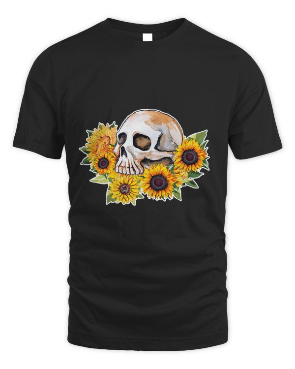 Funny Skull And Sunflower Feminist Gift For Men Or Women