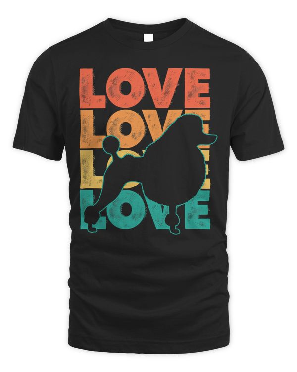 Poodles Retro I Love My Poodle Dog Lover Theme Design 129 Poodle dog