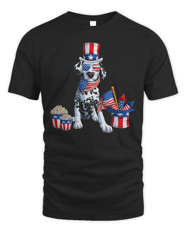 Dalmatian Patriotic Dalmatian American Flag USA 4th of July 36 Dog Lover Dalmatians Dog
