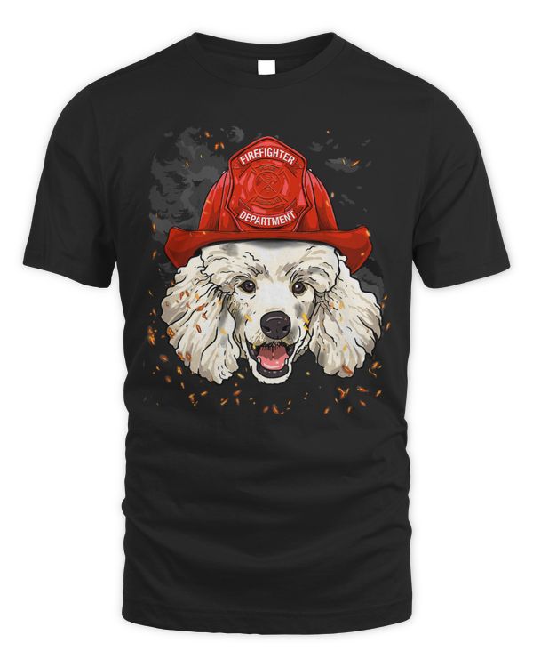 Poodles Firefighter Poodle Dog Lover 135 Poodle dog