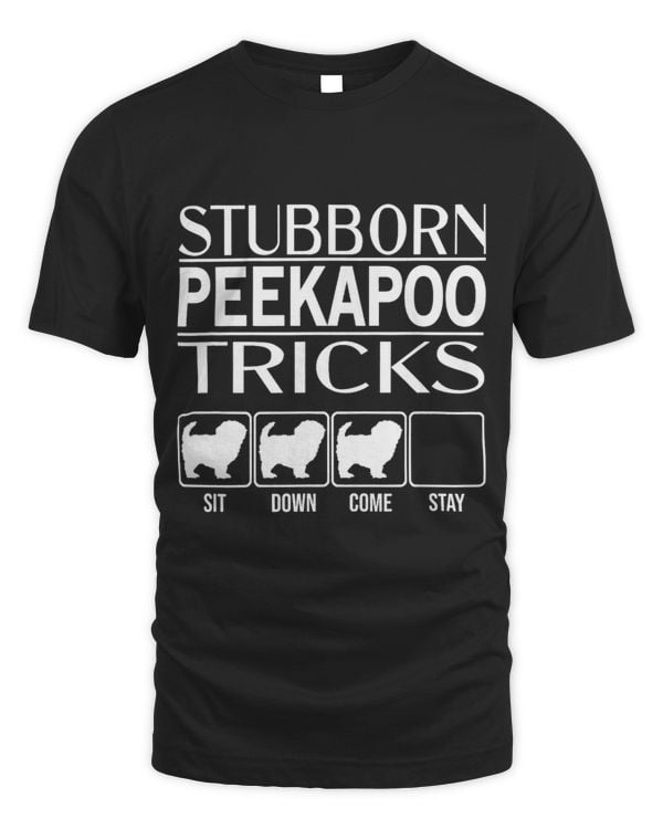 Stubborn Dog Tricks funny dog gift idea Funny Peekapoo 3