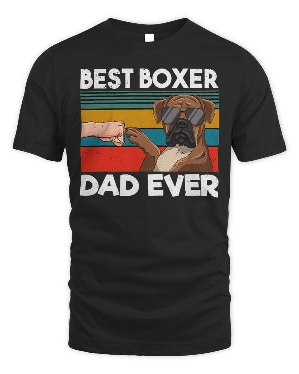 Boxer Mens Best Boxer Dad Ever Dog Dad Fist Bump 31 Boxers Boxers Dog