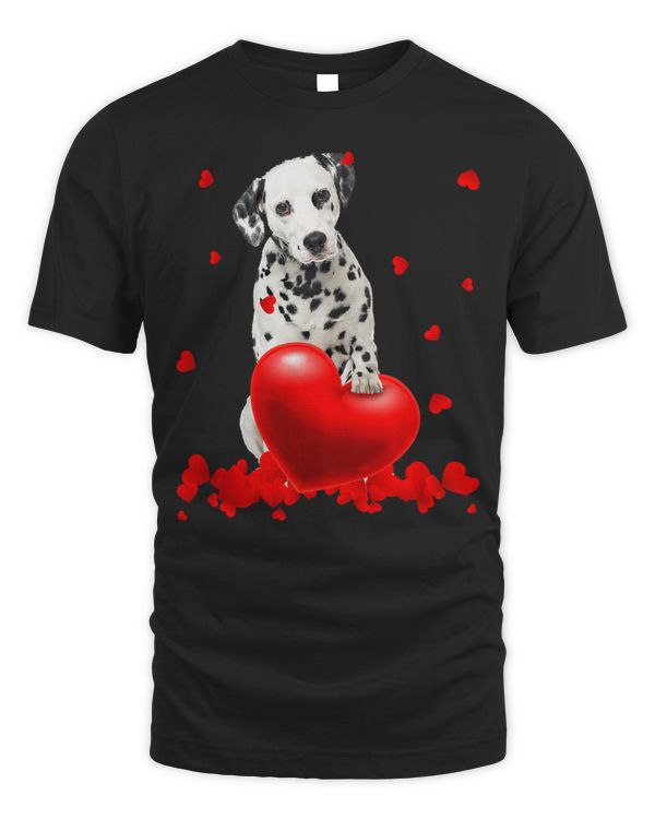 Dalmatian Valentines Day Heart Dalmatian Lover 155 Dog Lover Dalmatians Dog