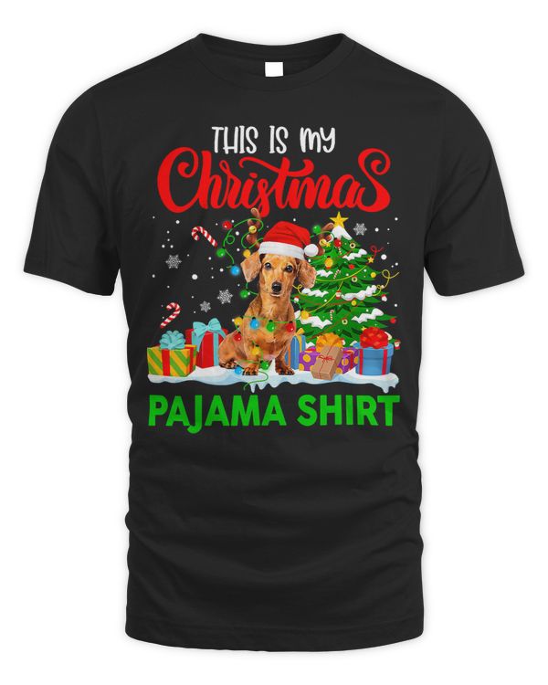 Wiener Pajamas Red Buffalo Plaid Merry Christmas 105 Dachshund Doxie